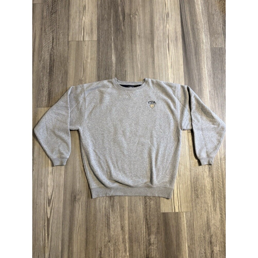 ZHead Authentics PGA Of America Grey Crew Neck Pull Over Sweatshirt Sz XL